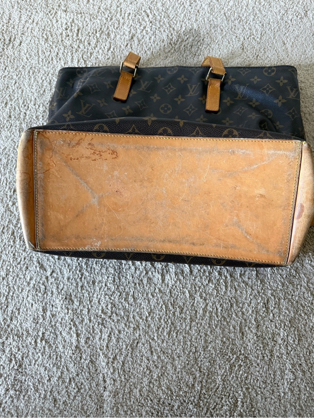 Louis Vuitton Brown Monogram Tote Bag - Picture 12 of 13